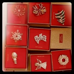 Christmas brooches